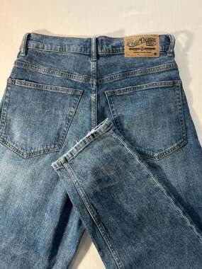 S-Gene Cone Denim Mills Button Fly Jeans, Medium Wash, Size 29 Equivalent